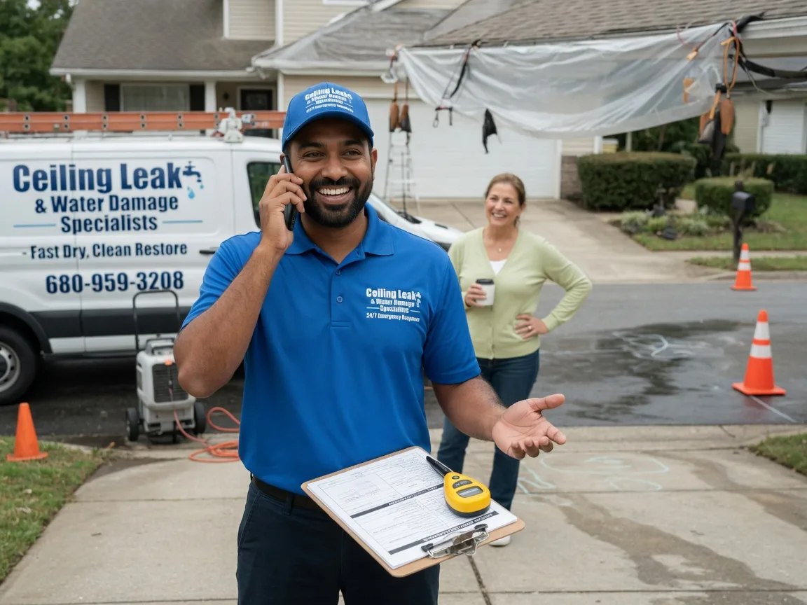 Ceiling Leak Cleanup Cologne, MN FAQs